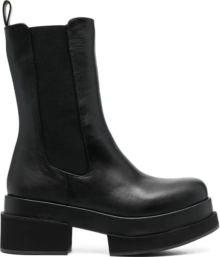 Aimar platform leather ankle boots