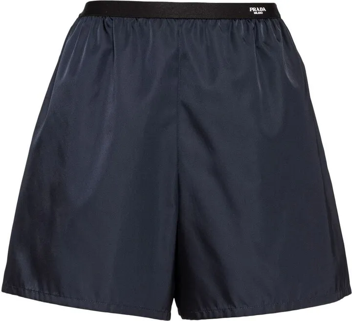Logo-Waist Re-Nylon Shorts