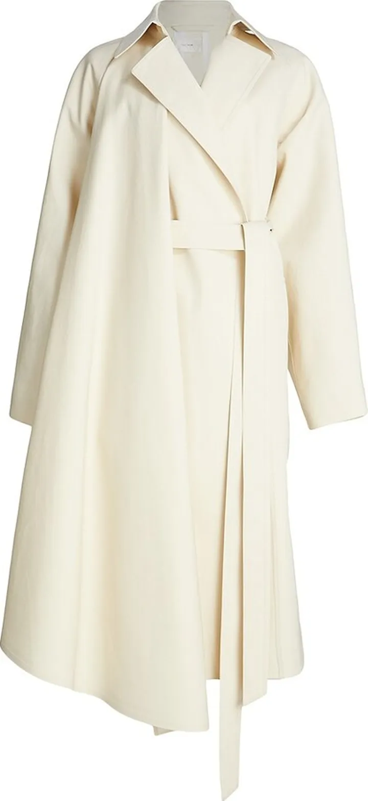 Maia Long Tie-Waist Coat