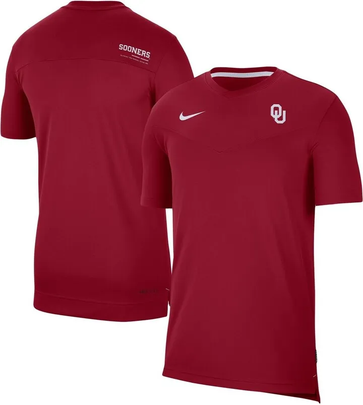 Men's Nike Crimson Oklahoma Sooners Coach Uv Performance T-shirt