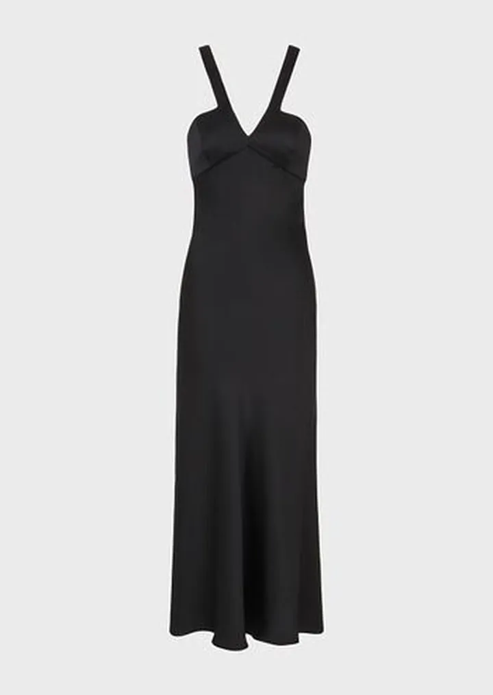 Silk satin long dress