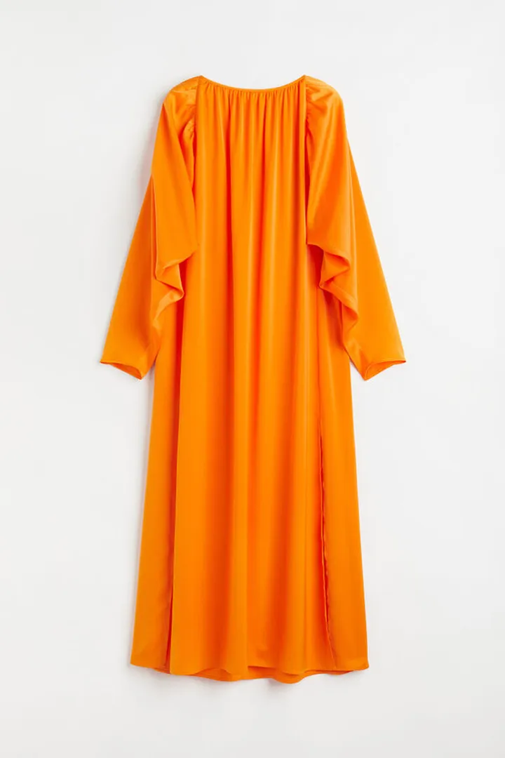 Voluminous Satin Dress