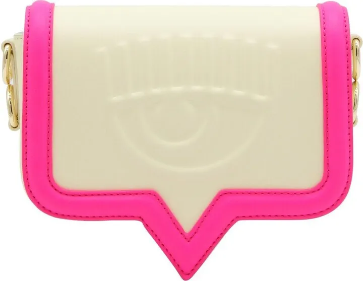 Chiara Ferragni Eyelike Foldover Top Shoulder Bag
