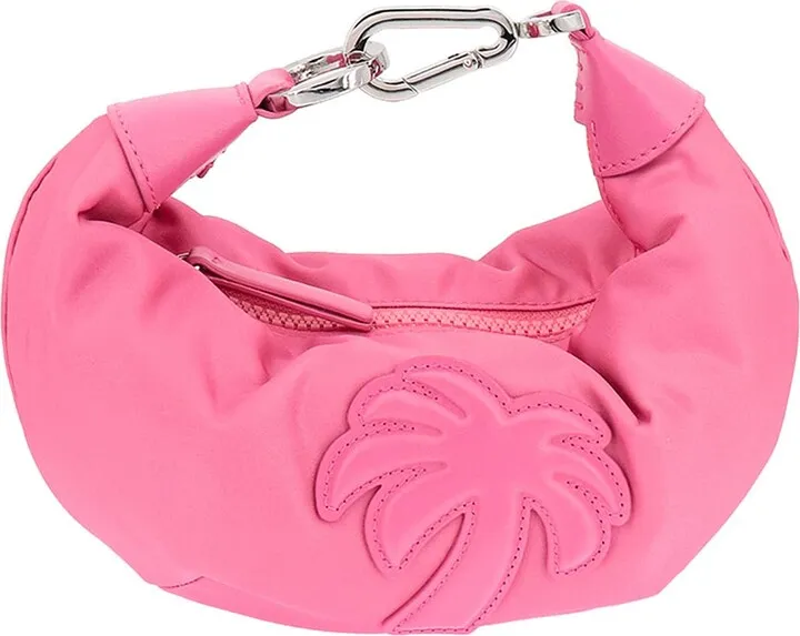 Nylon handbag with iconic frontal Palm