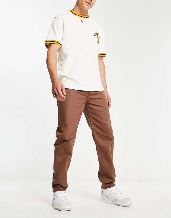 New Look 90s straight jeans in brown