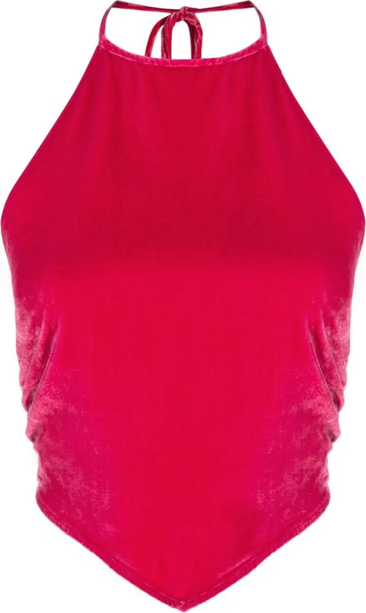 Pink Tamsin Velvet Top