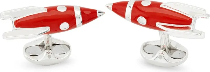 Deakin & Francis - Deakin & Francis Sterling Silver Red Enamel Rocket