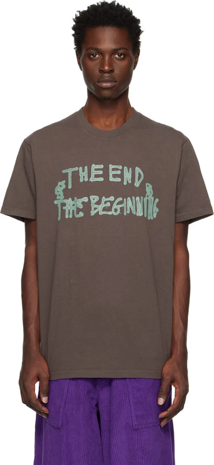 Awake NY Brown 'End And Beginning' T-Shirt
