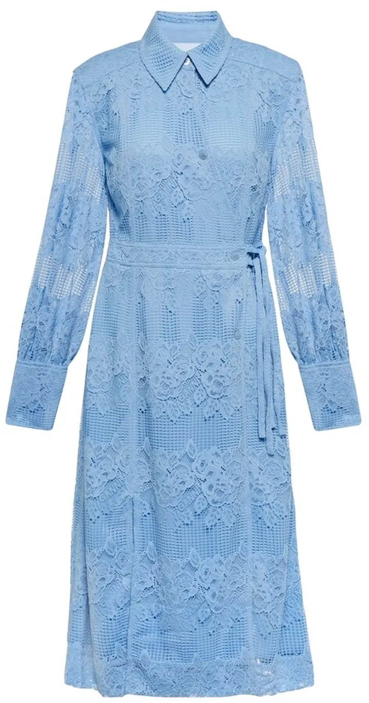 Lace shirt dress