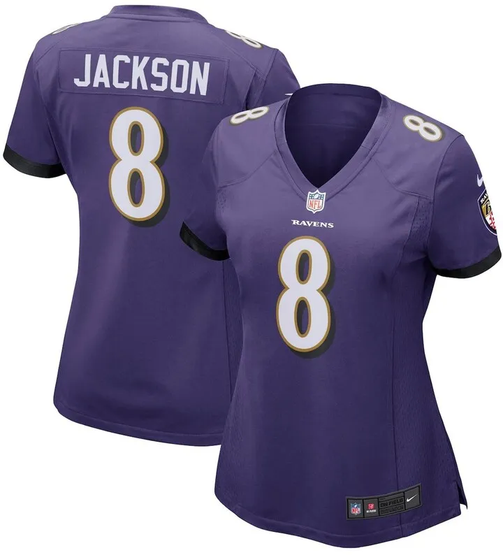 Women's Nike Lamar Jackson Purple Baltimore Ravens Game Player Jersey