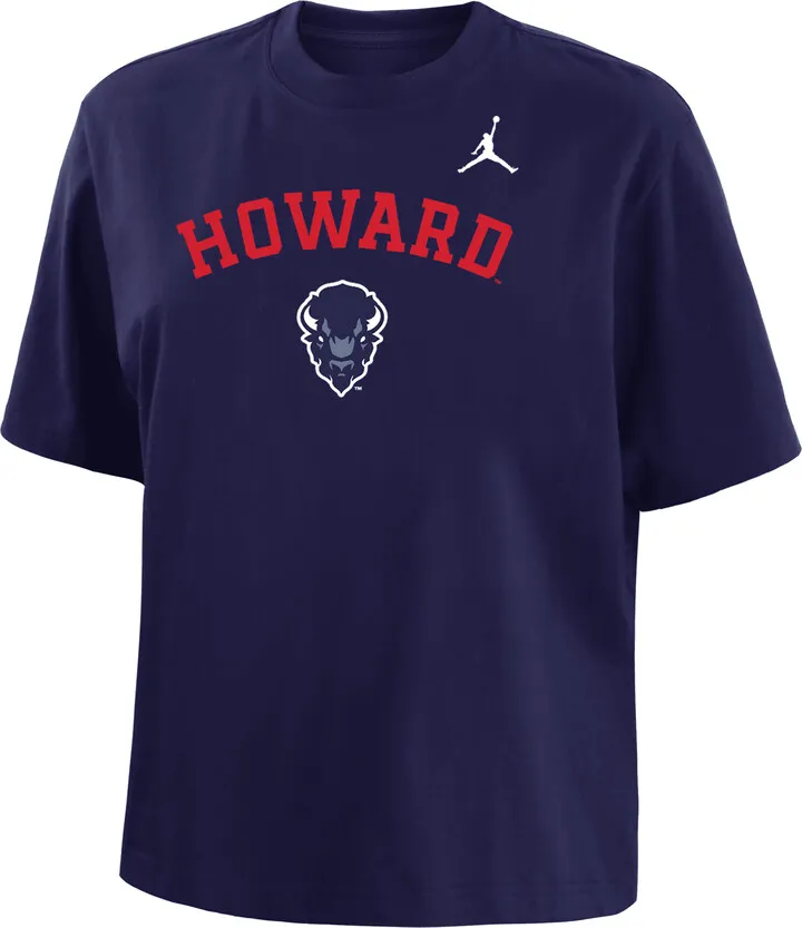 Women's Jordan College (Howard) Boxy T-Shirt in Blue