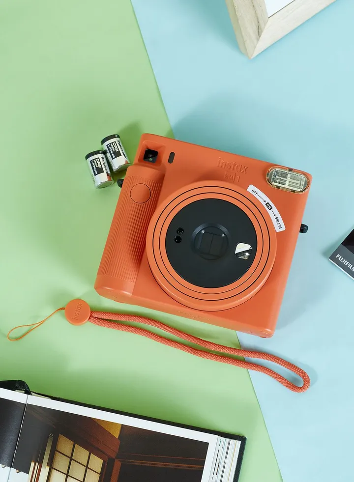 Instax Square Camera Sq1 Terracotta Orange Camera
