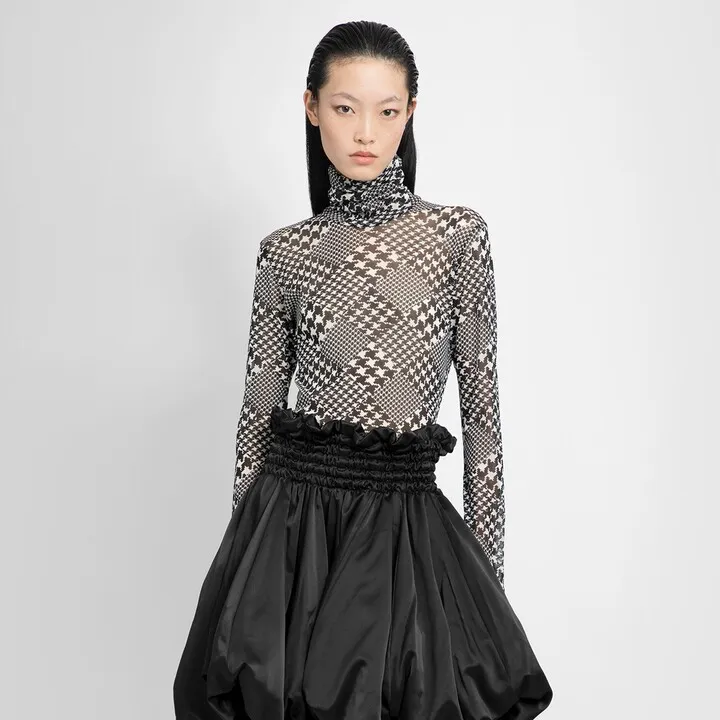 Noir Kei Ninomiya Woman Black&white Tops