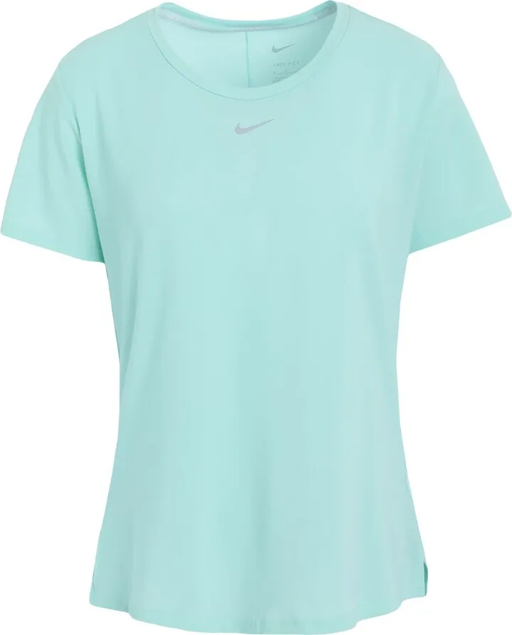 Nike Dri-fit Uv One Luxe Women's Standard Fit Short-sleeve Top T-shirt Light Green