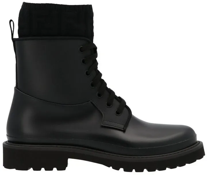Fendi Rockoko Combat Boots