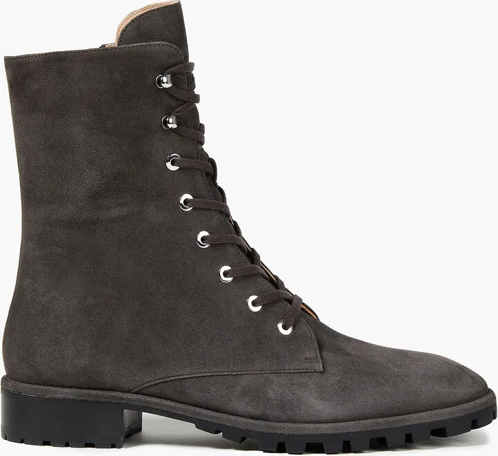 Laine suede combat boots