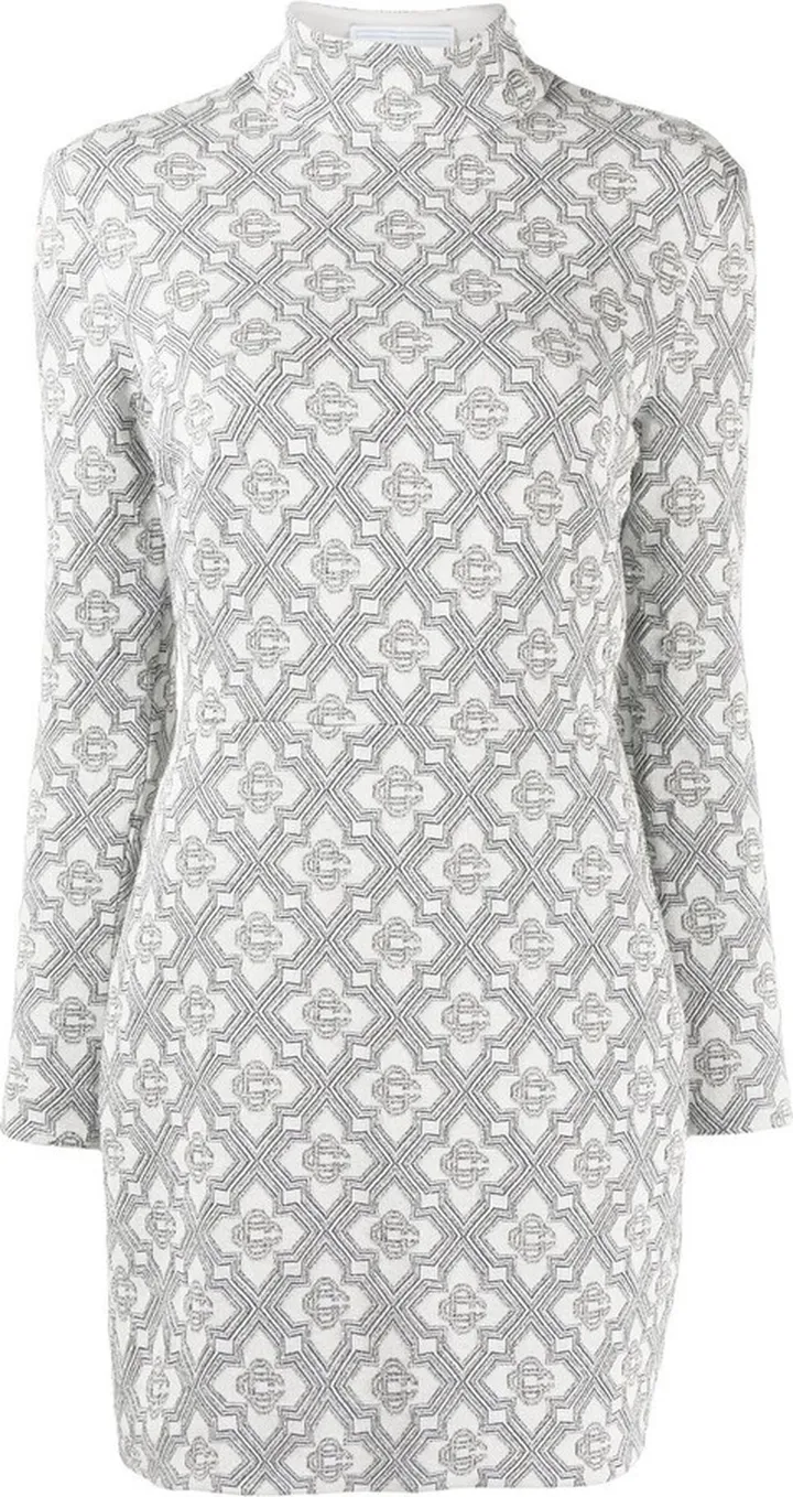 Monogram-Jacquard Mini Dress