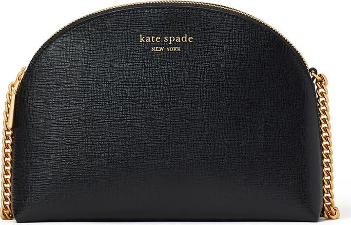 Morgan Saffiano Double Leather Crossbody Bag