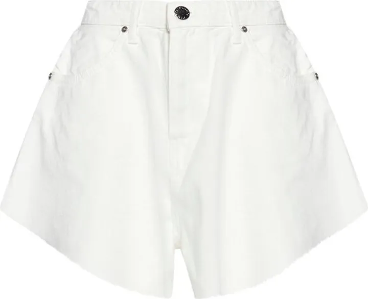 Pinko High Waist A-Linen Denim Shorts