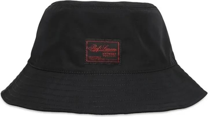 Reversible Bucket Hat With Woven Label Black