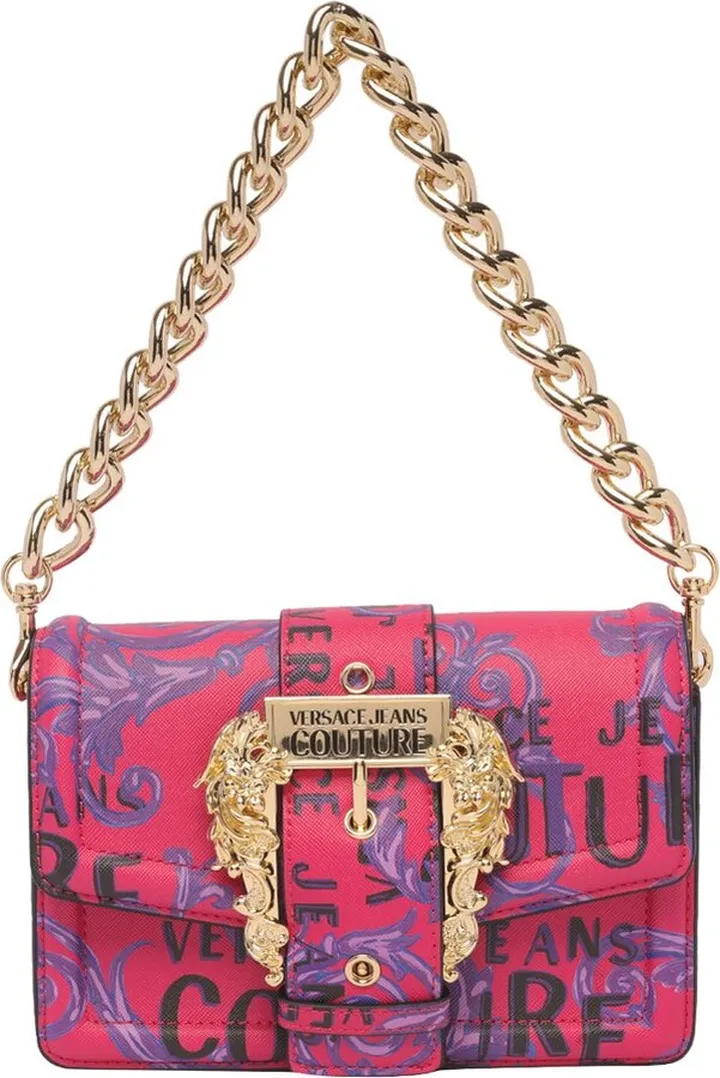 Versace Jeans Couture Baroque Buckle Chain-Linked Shoulder Bag