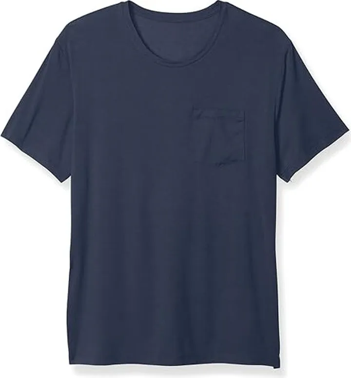 Tommy John Second Skin Short Sleeve Crew Neck Pocket Tee (Dress Blues) Men's Pajama