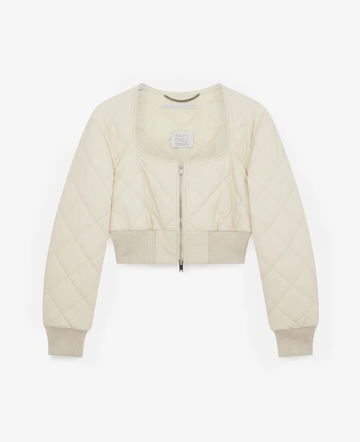 Stella McCartney - Quilted Cropped Bomber Jacket