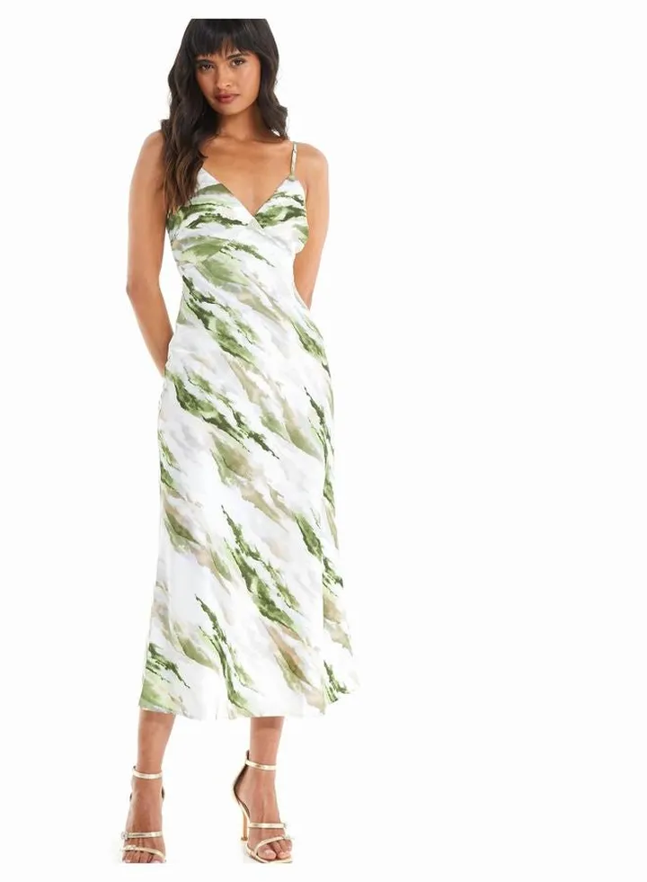 Strappy Printed Dress