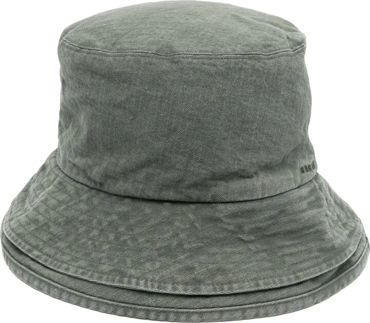 Double-Brim Bucket Hat