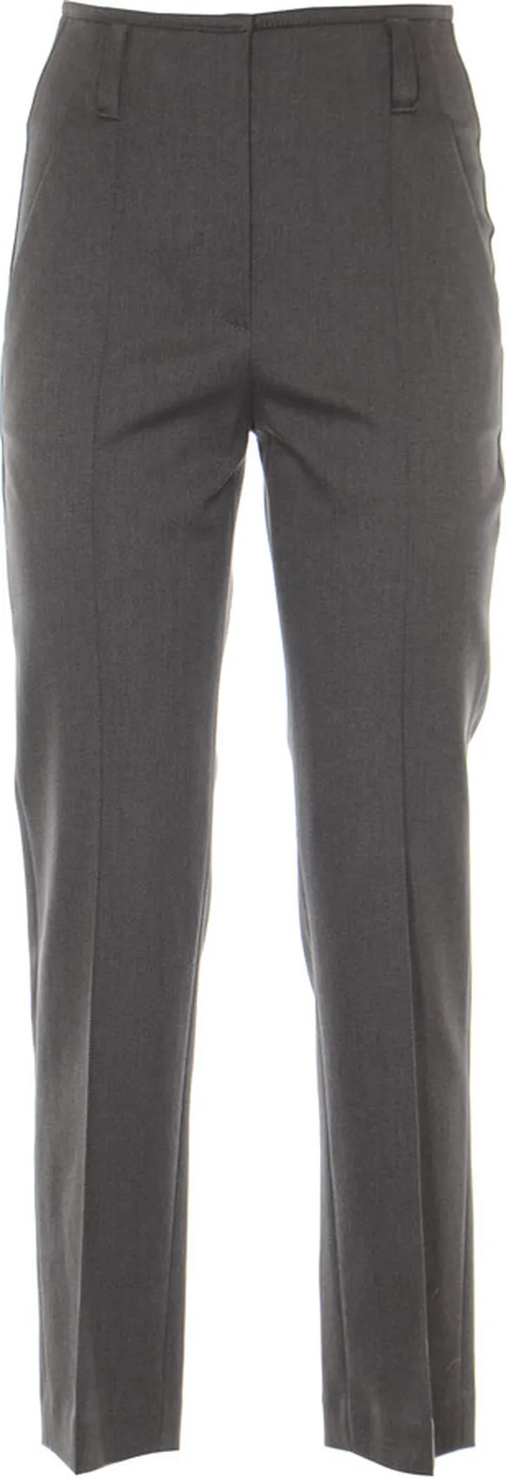 High-waist Plain Trousers