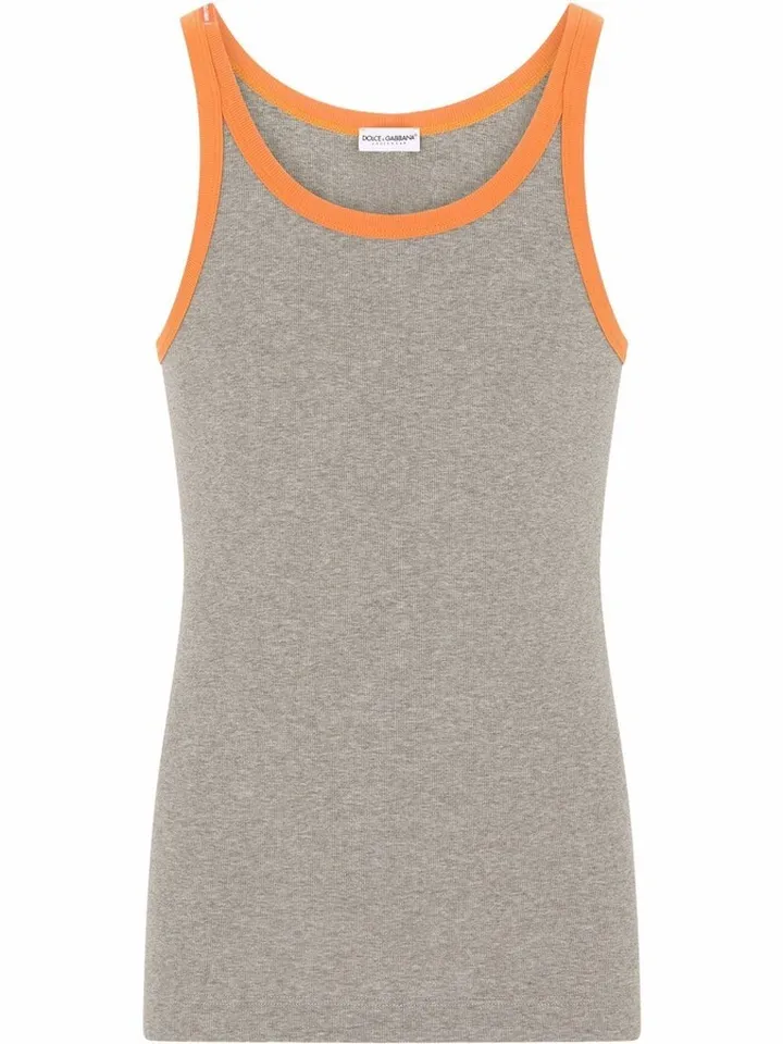 Contrasting Border Vest