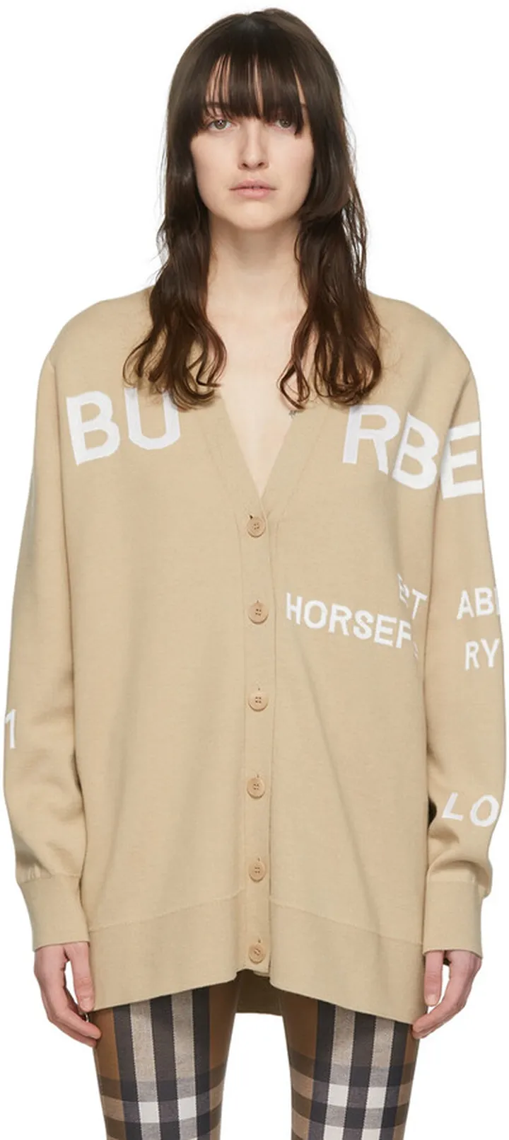 Burberry Beige Viscose Cardigan