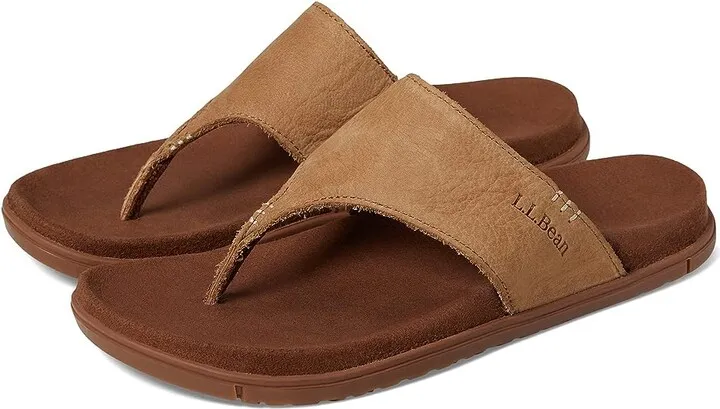 L.L.Bean Go Anywhere Flip-Flop Sandal (Honey Brown) Women's Shoes