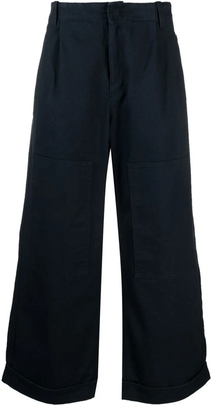 Wide-Leg Cropped Trousers