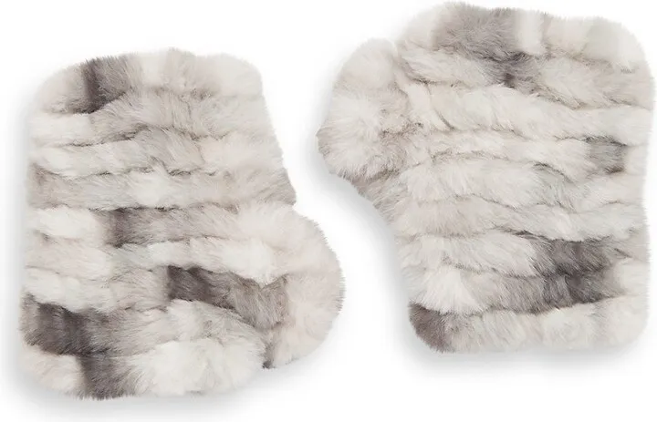 Mandy Tie Dye Faux Fur Mittens