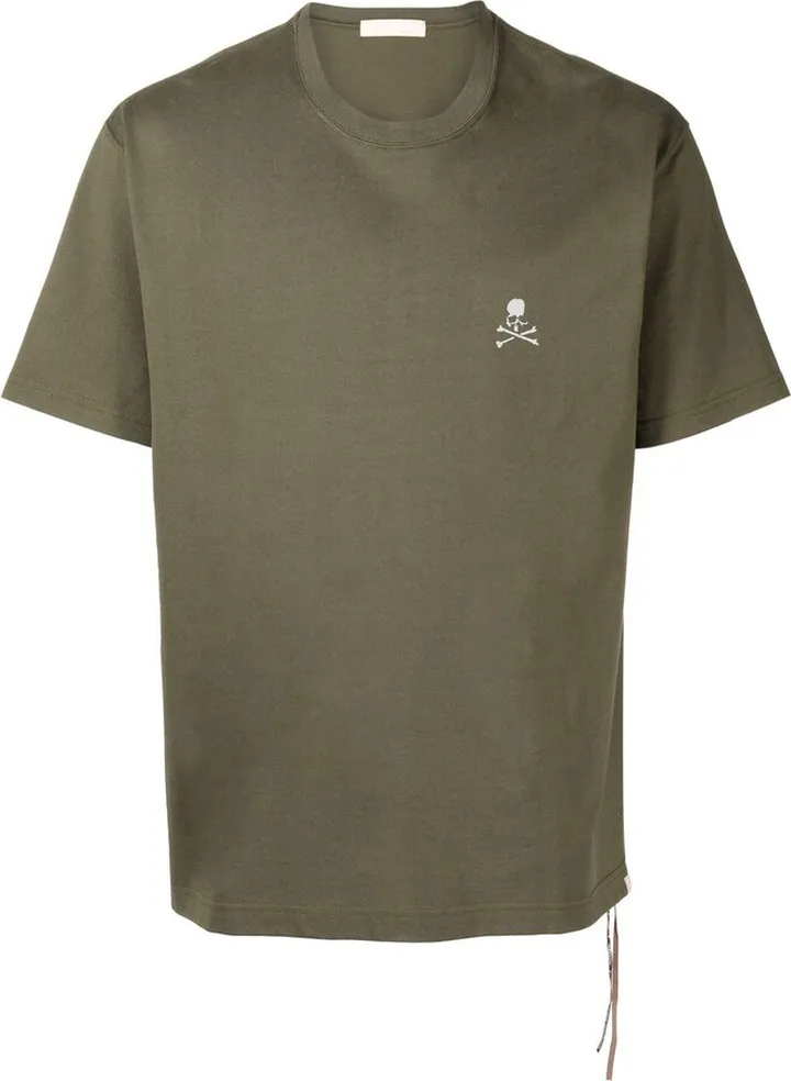 reflective skull-print T-shirt