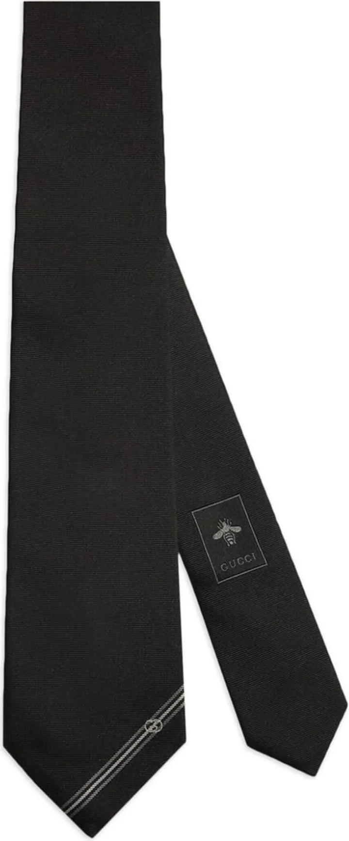 Interlocking G silk jacquard tie
