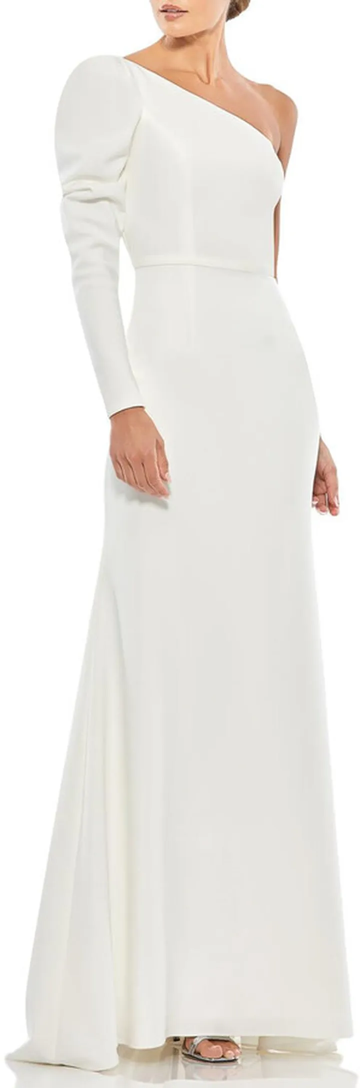 One Shoulder Trumpet Gown