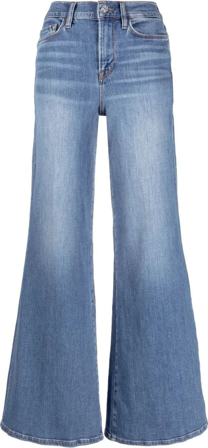 Wide-Leg Denim Jeans