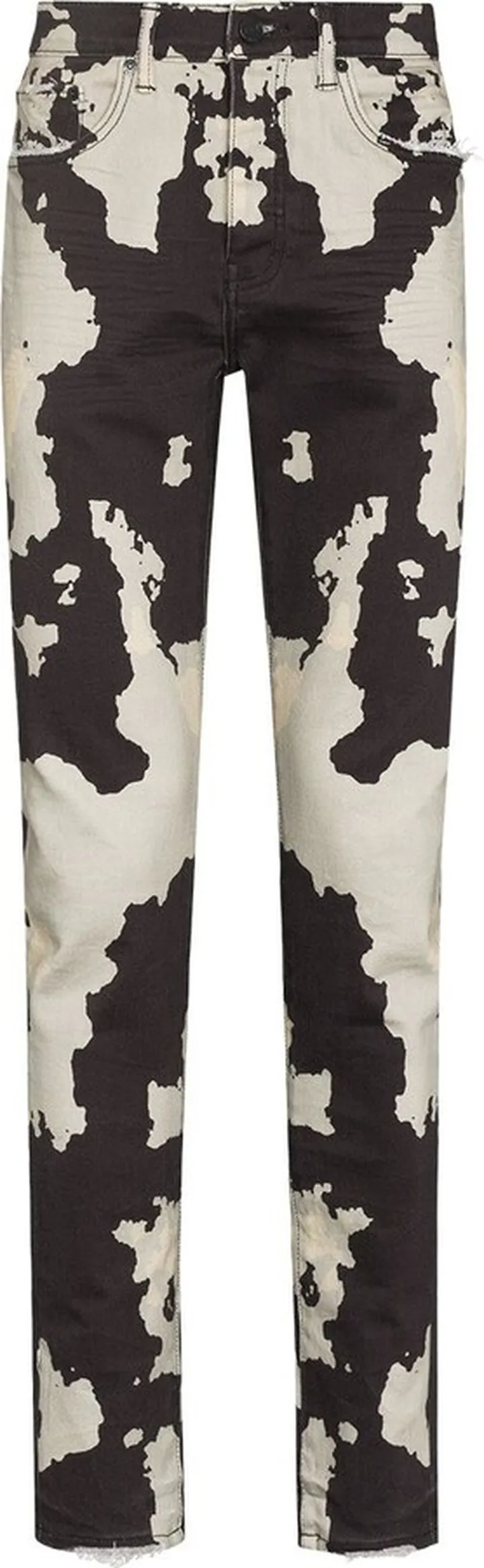 Rorschach printed skinny jeans