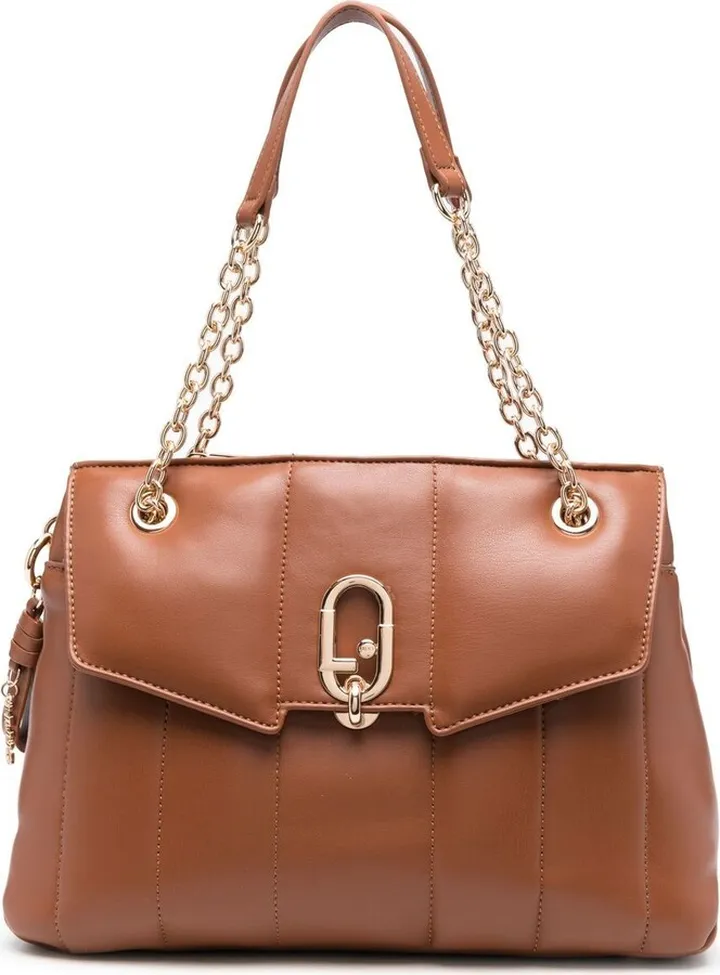 Chain Faux-Leather Shoulder Bag