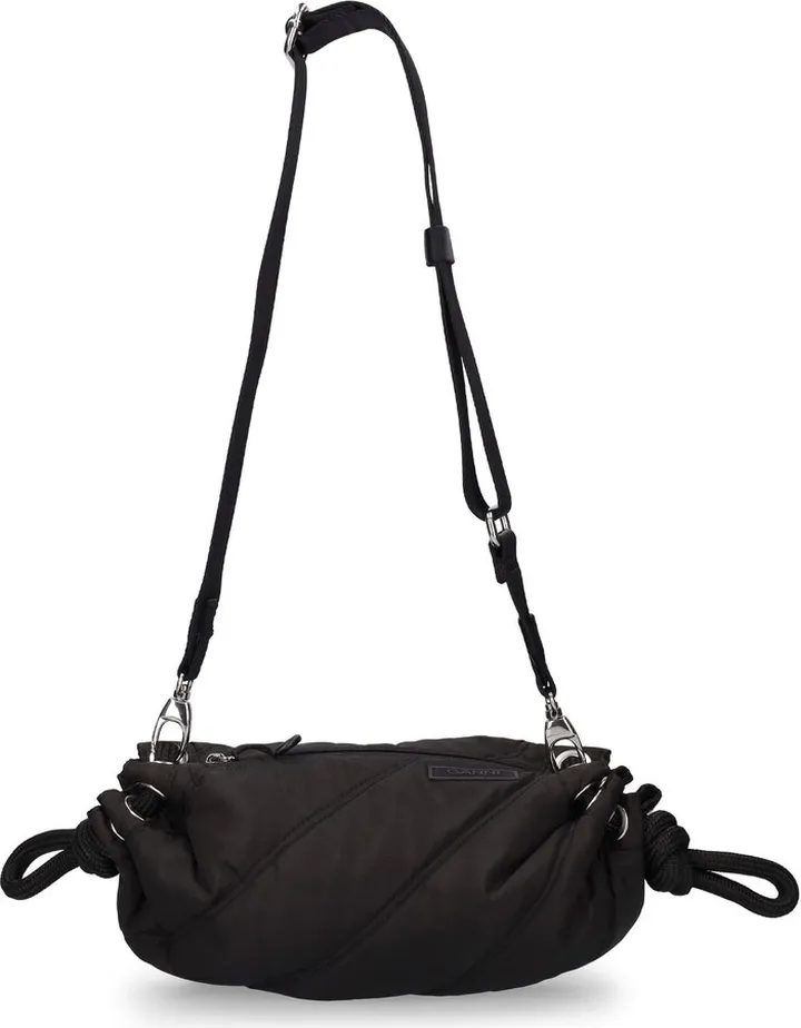 Small quilted recycled tech duffle bag