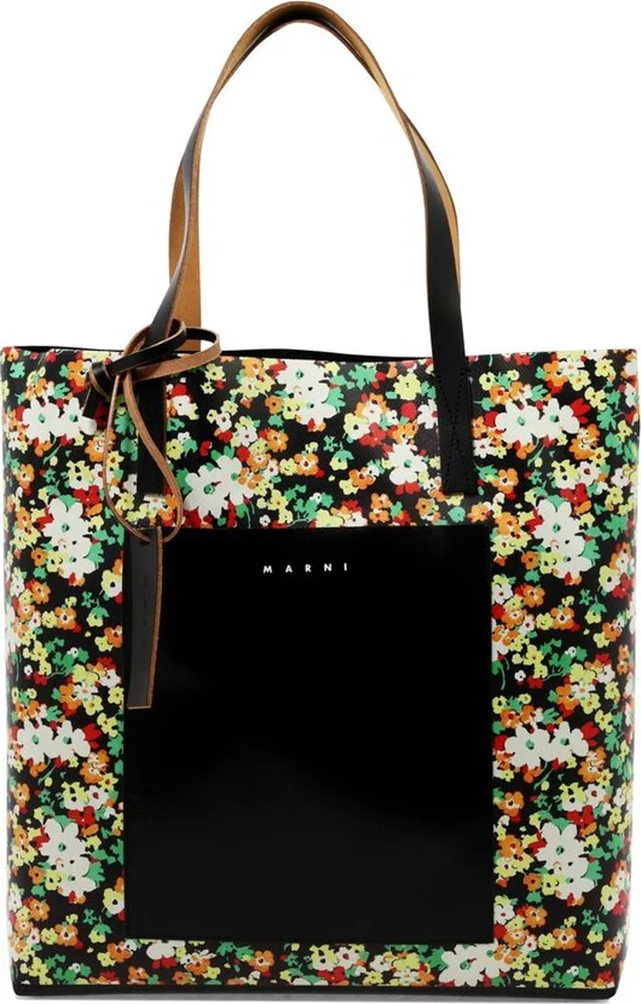 Marni Floral-Detailed Tote Bag