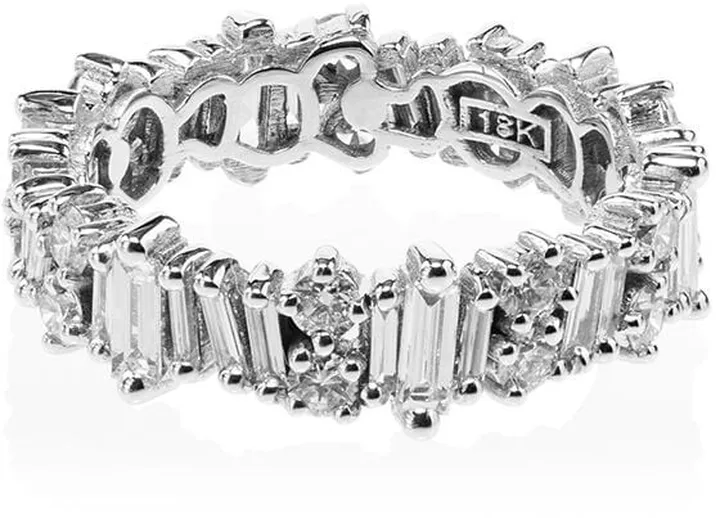 18kt white gold Fireworks diamond eternity ring