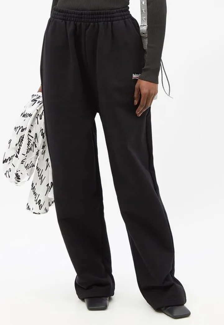 Logo-embroidered Cotton-jersey Track Pants