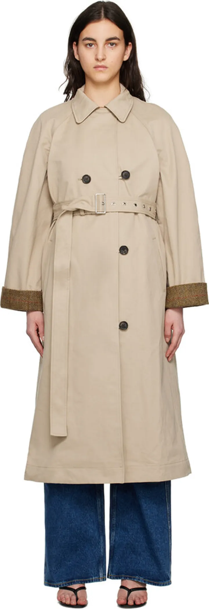 Saks Potts Beige Solvej Trench Coat
