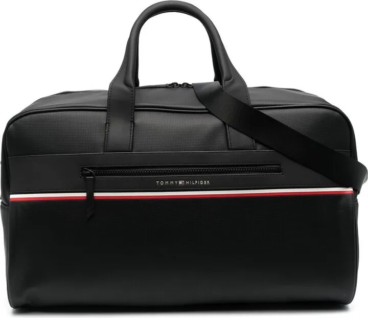 Stripe-Detail Duffel Bag