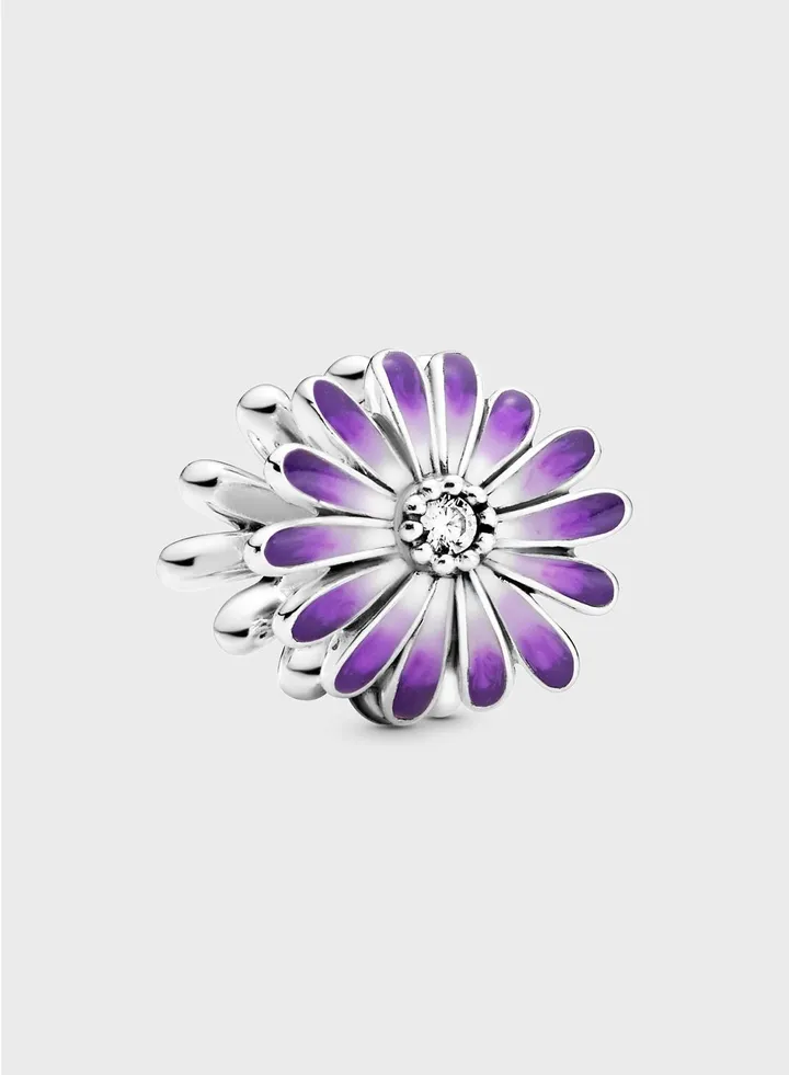 Purple Daisy Charm