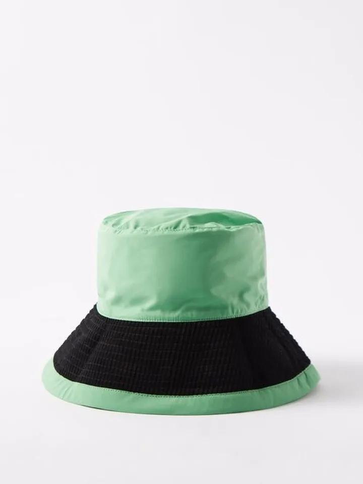 Waled Corduroy-trimmed Bucket Hat