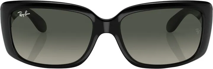 Rectangle-Frame Gradient Lens Sunglasses